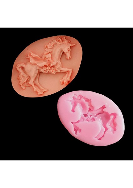 2 Tek Boynuzlu At Dekoratif Kalıp Seti (Yurt Dışından) modelleri