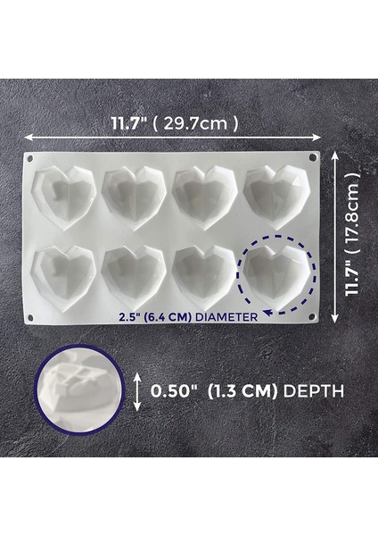 2 Adet 8 Boşluk Elmas Çekirdek Silikon Kalıp (Yurt Dışından) fiyatları