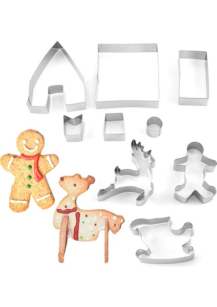 9 Noel Kurabiye Zımba Seti (Yurt Dışından)