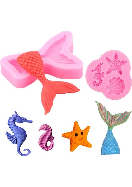 6 Adet Okyanus Serisi Bisküvi Kalıbı (Yurt Dışından) modelleri