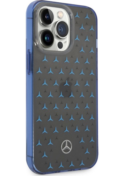 Mercedes-Benz Apple iPhone 14 Pro  Pc/tpu Transparan Yıldız Desenli Silikon Kılıf MEHCP14L8DPMGL