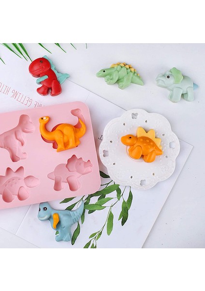 2 Adet 6 Dinozor Soketi Silikon Kalıp (Yurt Dışından) fiyatları