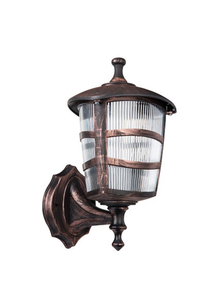 Dekoratif Optik Üçgen Bakır Duvar Armatür Aplik 20CM x 30CM