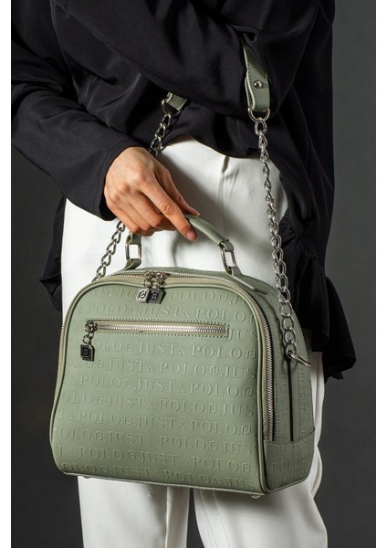 Yeşil Yeni Sezon Orta Boy 4 Bölmeli Omuz ve Çapraz Çantası 24X29CM MDS4025 fiyatları