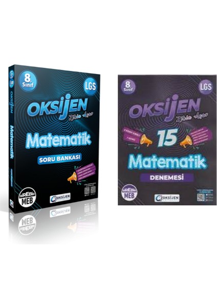 Oksijen LGS 8. Sınıf Matematik Soru Bankası & LGS Matematik 15 De