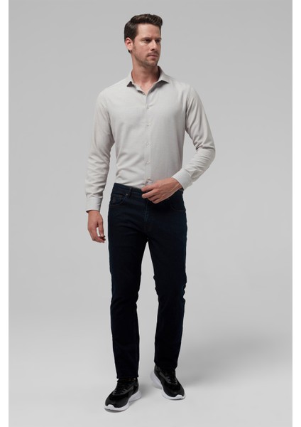 Slim Fit Kahverengi Armürlü Gömlek 9EF022111288M fırsatları