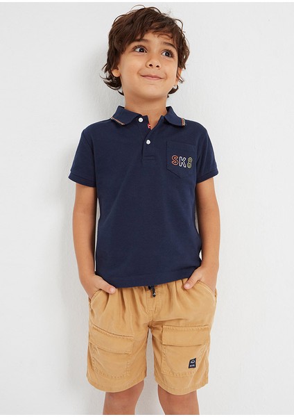 Erkek Çocuk Bermuda Şort Camel 3237