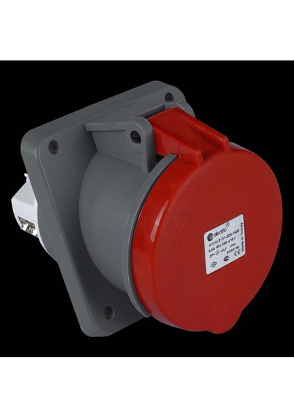 4 x 63a / Ip 44 - Makine Prizi (Eğik) (100 x 107)