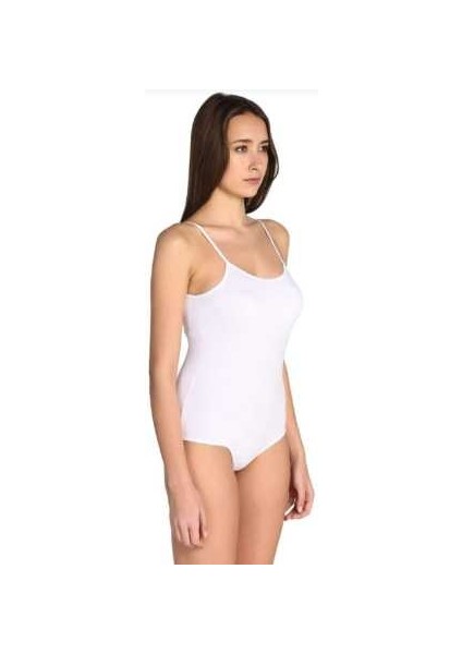 Kadın 6"lı Beyaz Ip Askılı Pamuklu Likralı Kancalı Çıtçıtlı Body Zıbın 0148 fiyatları