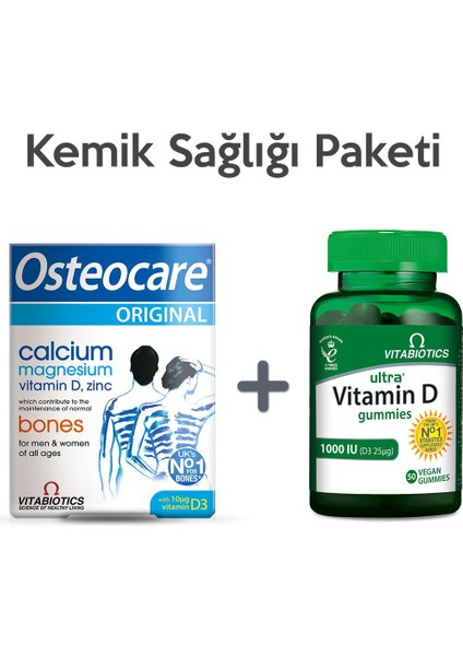 (30 Tablet) + Ultra Vitamin D Gummies - Kemik Paketi