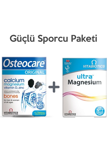 30 Tablet + Ultra Magnesium - Güçlü Sporcu Paketi