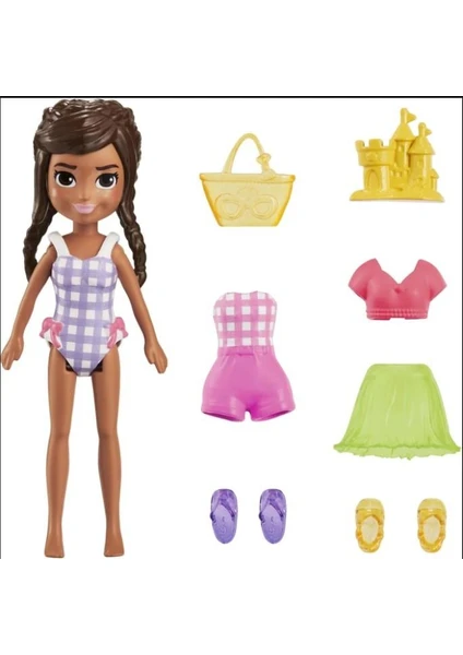 Polly Pocket Moda Aksesuarları -Kahverengi  HNF50 HKV86 Lisanslı Ürün