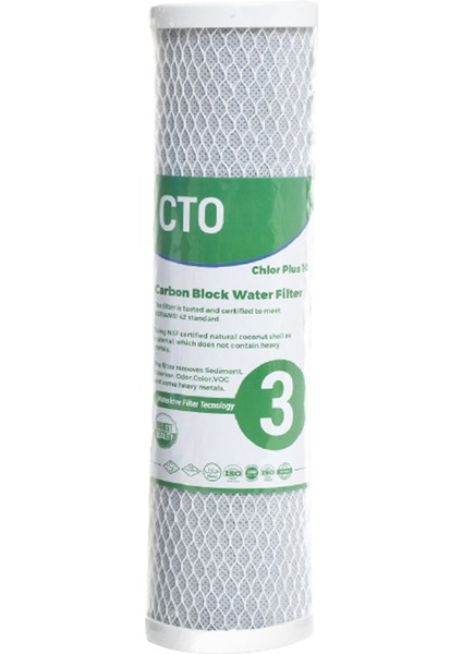 Reverse Osmosis Açık Kasa Su Arıtma Cihazı Filtresi 3 Lü Set