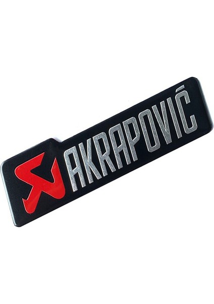 Akrapovic Dikdörtgen Sticker Kırmızı