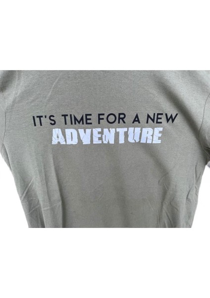 Bisklet Yaka Baskılı T-Shirt modelleri