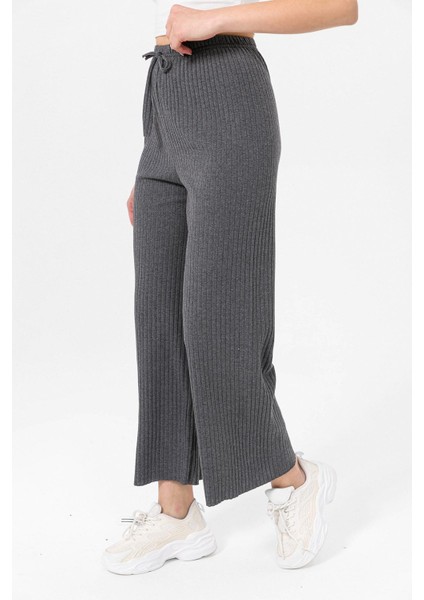 Kadın Beli Lastikli Ispanyol Paça Kaşkorse Pantolon fırsatları