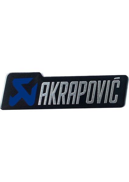 Akrapovic Dikdörtgen Sticker Lacivert