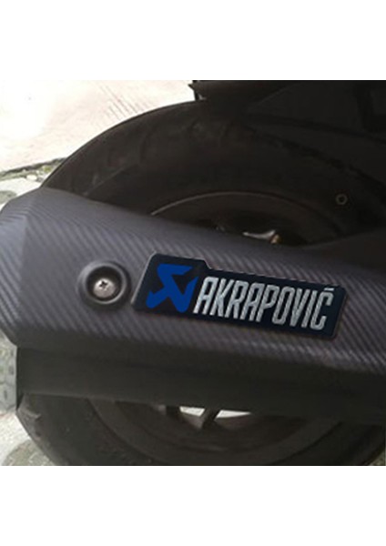 Akrapovic Dikdörtgen Sticker Lacivert