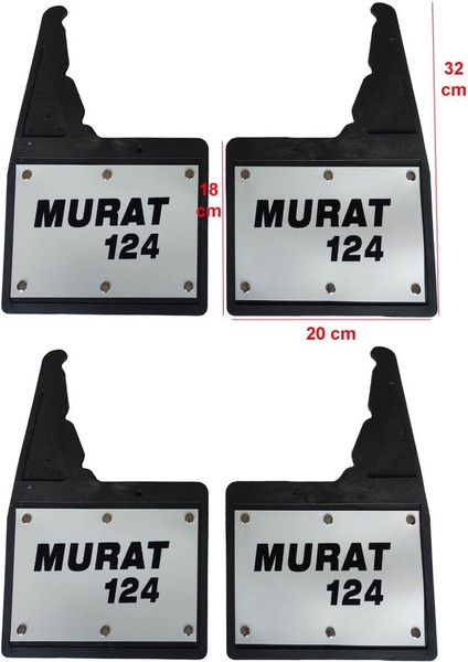 Tofaş Murat 124 4'lü Perçinli Ön/arka Paçalık Çamurluk Tozluk TFS1RX012YD