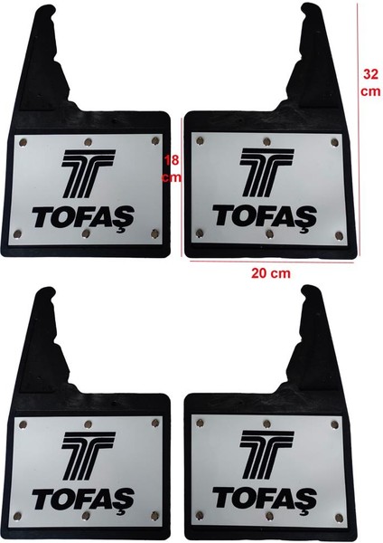 Tofaş Doğan Şahin Kartal 4'lü Perçinli Ön/arka Paçalık Çamurluk Tozluk TFS1RX010YD fiyatları