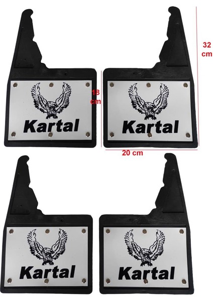 Tofaş KARTAL-131 Kartal 4'lü Perçinli Ön/arka Paçalık Çamurluk Tozluk TFS1RX002YD modelleri