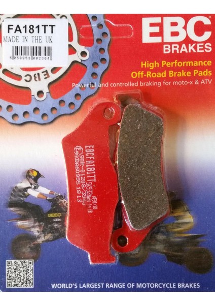 FA181TT 2007-2008 Ducati Monster 695 Ön Fren Balatası Karbon Balata