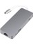 Fu 7'si 1 Arada USB Type - C Hub, Lan Bağlantı Noktalı Type - C - HDMI Tf Kart Okuyucu USB 3.0 Hub - Gri (Yurt Dışından) 1