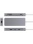 Fu 7'si 1 Arada USB Type - C Hub, Lan Bağlantı Noktalı Type - C - HDMI Tf Kart Okuyucu USB 3.0 Hub - Gri (Yurt Dışından) 5