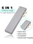 6 In 1 Type - C Hub Adaptörü 2 USB 3.0 Sd Tf Kart Okuyucu Macbook Gray İçin Şarj (Yurt Dışından) 1