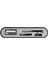 Lüks 3IN1TYPE C USB - C USB 2.0 Tf Mikro Sd Otg Kart Okuyucu Macbook Telefon Tablet Siyah (Yurt Dışından) 3