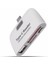 3IN1TYPE C USB - C USB 2.0 Tf Mikro Sd Otg Kart Okuyucu Macbook Telefon Tablet Beyaz (Yurt Dışından) 3