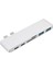 6 In 1 Type - C Hub Adaptörü Macbook Beyaz İçin 2 USB 3.0 Sd Tf Kart Okuyucu Şarjı (Yurt Dışından) 3