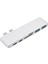 6 In 1 Type - C Hub Adaptörü 2 USB 3.0 Sd Tf Kart Okuyucu Macbook Beyaz İçin Şarj (Yurt Dışından) 4