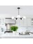 Beşli Spark Model Modern Beyaz Glop Camlı Avize 1