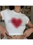 Aesthetic Heart Baskılı Beyaz Crop 1