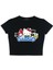 Sanrio Baskılı Siyah Crop 2