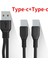 2'si 1 Arada Mikro USB C Kablo Tipi C Kablolar Telefon Için Hızlı Şarj Şartı Kablosu (Yurt Dışından) 2