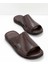 Kahve Leather Erkek Terlik E04804050603 1