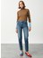 YOLANDA Mom Fit Orta İndigo Kadın Jean Pantalon 1