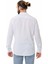 CH198 Hakim Yaka Beyaz Keten Yazlık Gömlek 4