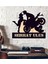 Kişiye Özel Motorcu Couple Motorcycle Ahşap Duvar Tablo 1
