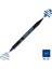 Kurecolor Mangaka Fine&brush Çift Taraflı Kalem CNKC-2200 No 317 Blue 1