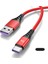 USB C USB C 66W Hızlı Şarj Kablosu Type Şarj Kablosu Telefon Tabletleri - Kırmızı (Yurt Dışından) 1