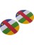 Country Flag Pin Rozeti 2 Pc (Yurt Dışından) 1