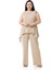 Büyük Beden Bluz Pantolon Bej Rengi Takım 1