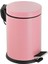 Çelik Metal 12 Litre Pedallı Çöp Kutusu Çöp Kovası Pembe 1