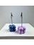 Bubble Not Tutucu 2'li Set ( Gri Mavi - Lila ) 2
