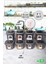 Aes Home Kırılmaz Kare Erzak Saklama Kabı Füme 1,20 Lt x 4 Adet- 0,55 Lt x 4 Adet 8' Li Set (Ölçek ve Etiket Hediyeli) 1