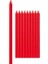 20 cm Kırmızı Pasta Mumu 12'li 1