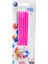 Doğum Günü Pasta Mumu Pastel 10 cm - 12 Adet Pembe 1